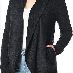 Barefoot dreams black cardigan. Size medium.